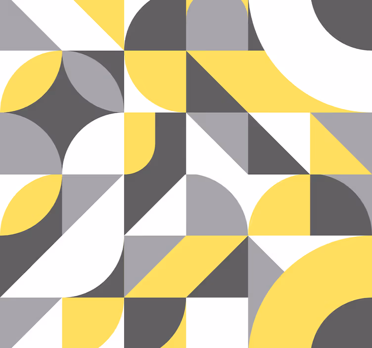 Geometric Waves wallpaper geometric - TenStickers