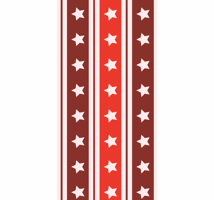 Vertical striped wallpaper with starry stripes - TenStickers