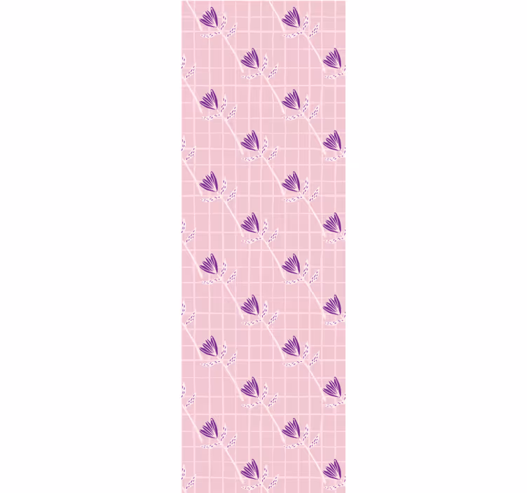 Wallpaper geometric floral design - TenStickers