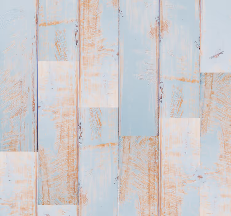 Distressed Wooden Planks Textured Wallpaper - TenStickers