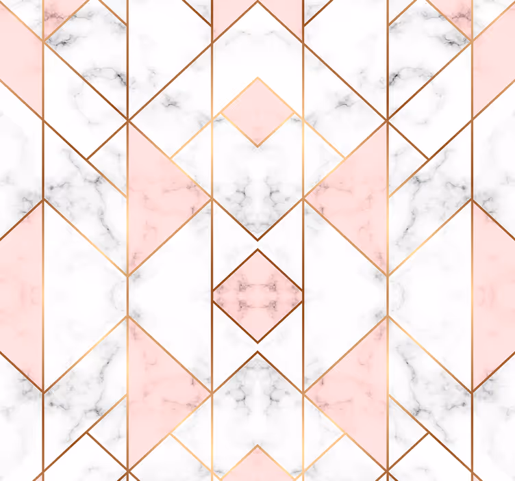 Geometric Marble Sophistication wallpaper geometric - TenStickers
