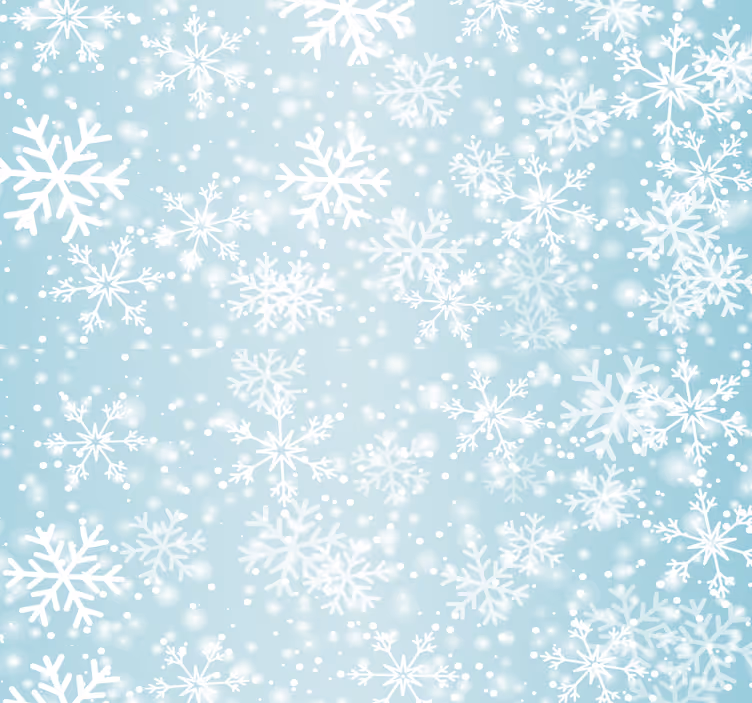 Snowflake Pattern christmas wallpaper - TenStickers