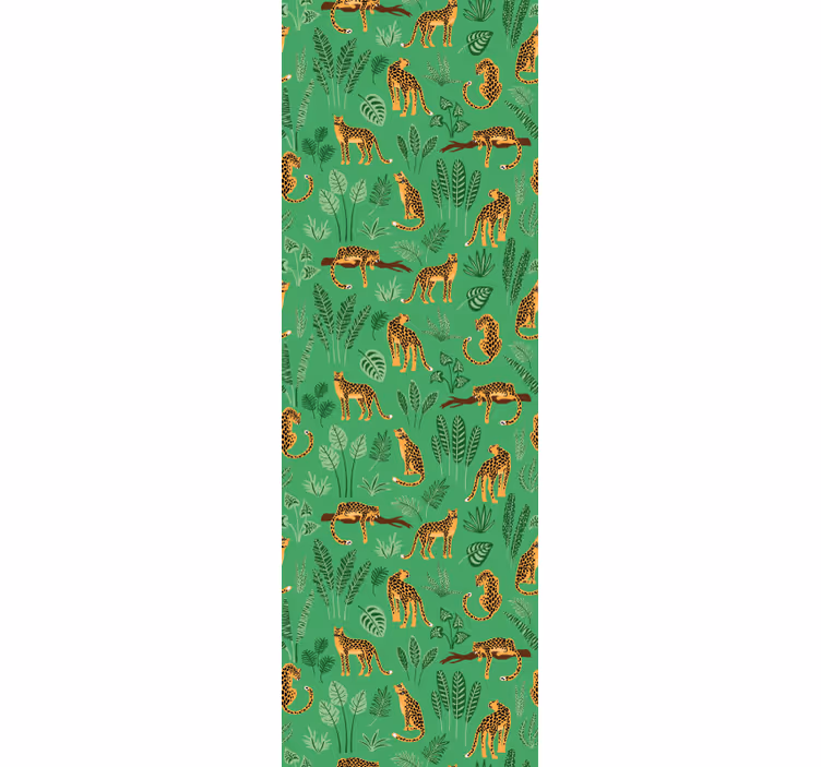 Safari Fauna Motif cute animal wallpaper - TenStickers