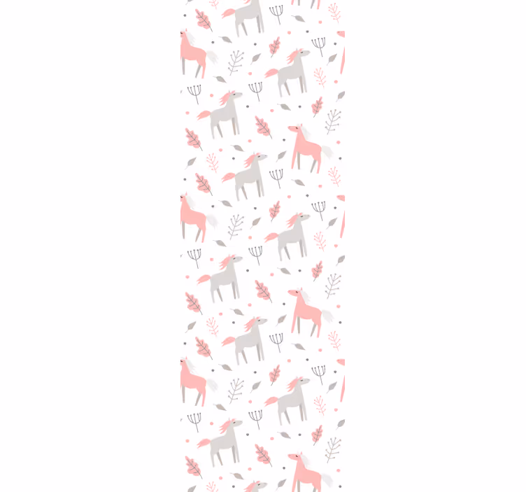 Pastel Fauna Pattern cute animal wallpaper - TenStickers