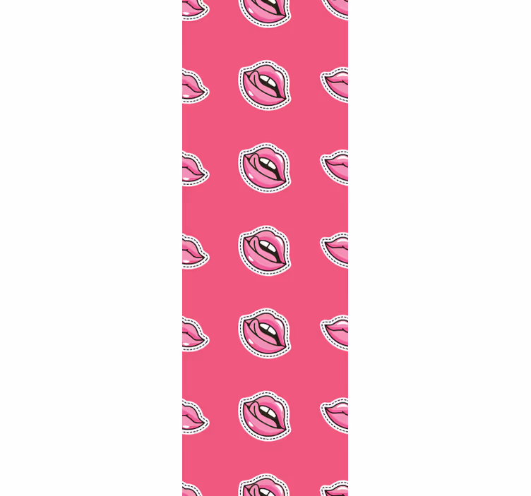 Lips Pattern Design art deco wallpaper - TenStickers