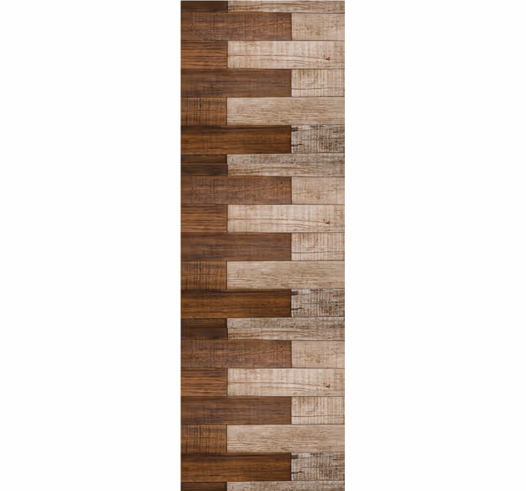 Herringbone Parquet wood feature wallpaper - TenStickers