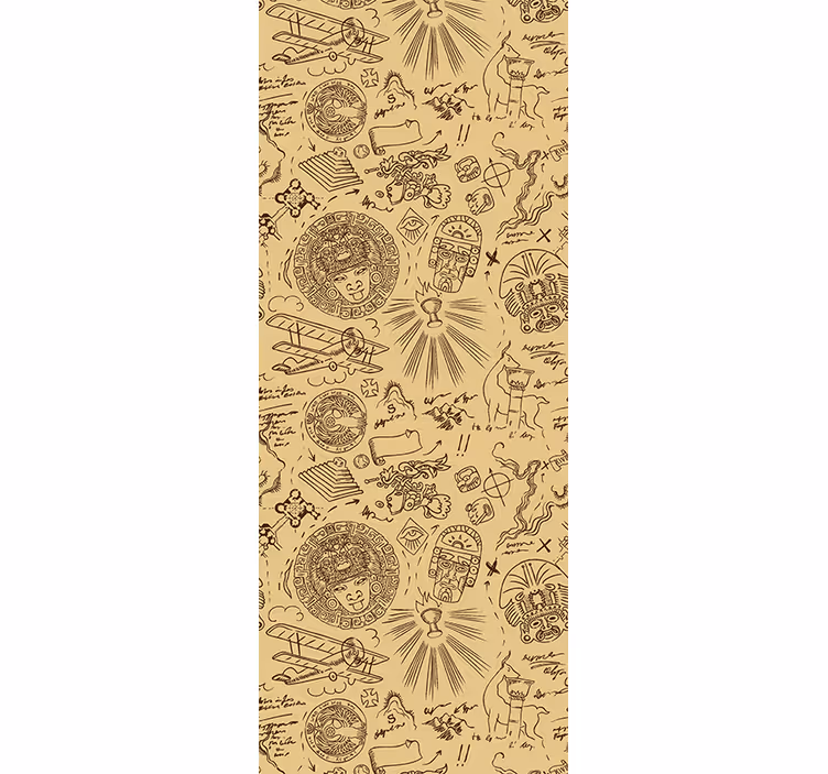 Retro Adventure Illustrations other vintage wallpaper - TenStickers
