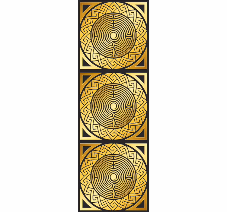 Labyrinthine Symmetry the yellow wallpaper - TenStickers