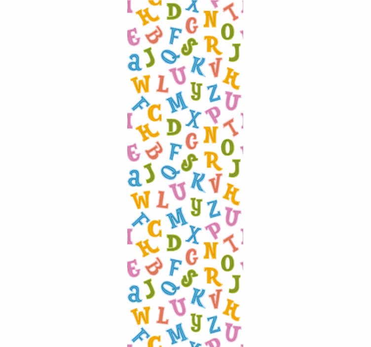 Alphabet Fun text wallpaper - TenStickers