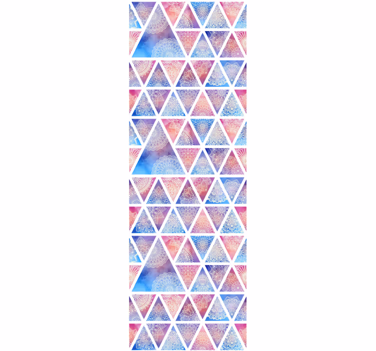 Wallpaper geometric triangular pattern - TenStickers