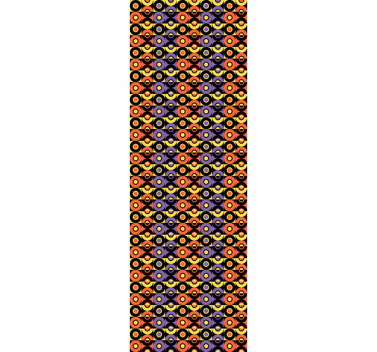 Retro Circles Pattern other vintage wallpaper - TenStickers