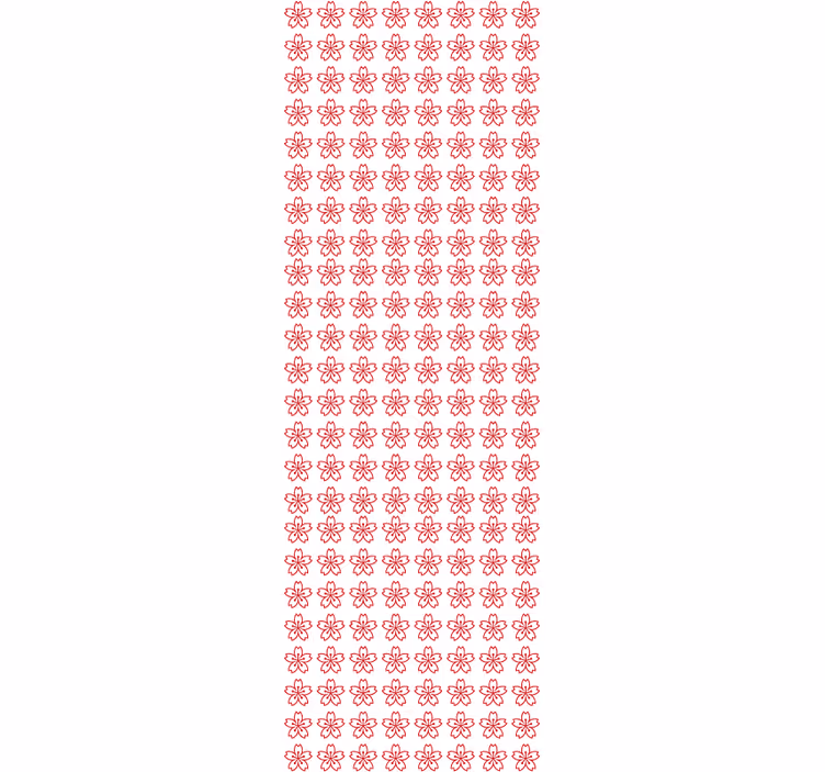Floral Symmetry wallpaper flowery - TenStickers
