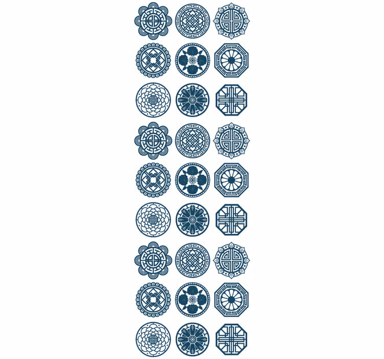 Geometric Tile Patterns tiles wallpaper - TenStickers