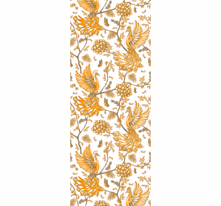 Floral Botanical Motif wallpaper flowery - TenStickers