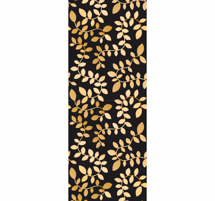 Leafy Elegance leaves wallpaper - TenStickers