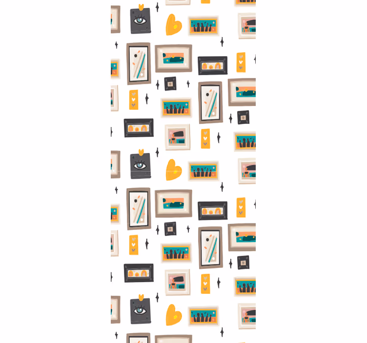 Retro Office Motifs industrial wallpaper - TenStickers