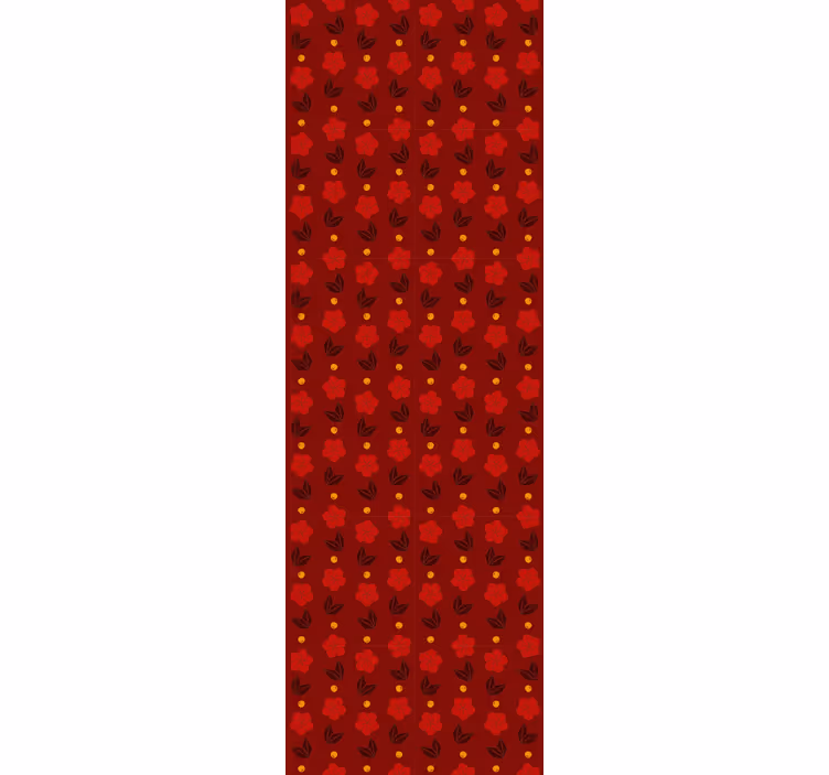 Red Polka Patterns wallpaper dots - TenStickers
