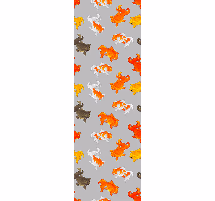 Aquatic Pattern fishes wallpaper - TenStickers
