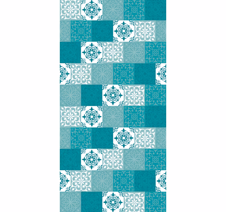 Ornamental tiles wallpaper - TenStickers
