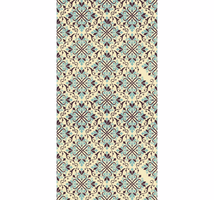 Ornate Tile Design tiles wallpaper - TenStickers