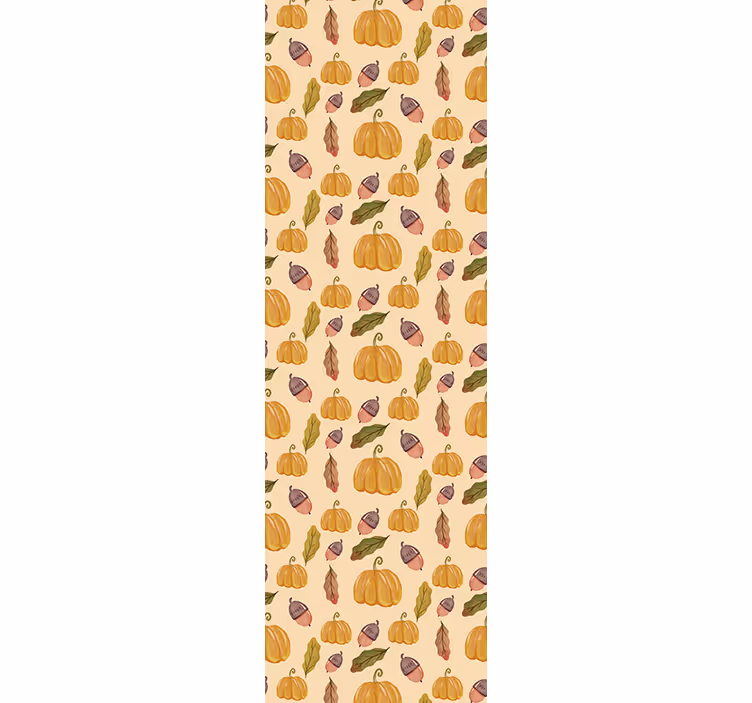 Autumn Harvest Pattern halloween wallpaper - TenStickers