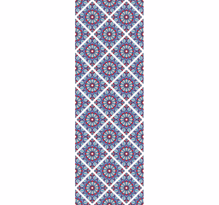 Geometric Floral Elegance wallpaper flowery - TenStickers