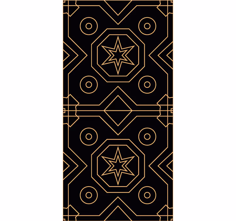 Wallpaper geometric star symmetry - TenStickers