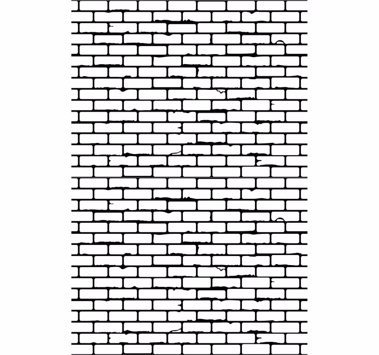Simulated Brickwork brick wallpaper - TenStickers