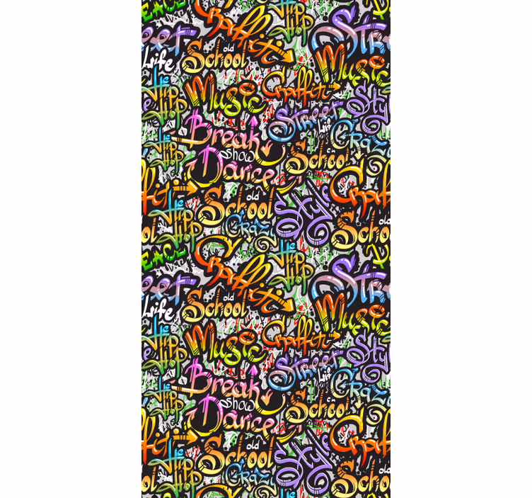 Graffiti Lettering text wallpaper - TenStickers