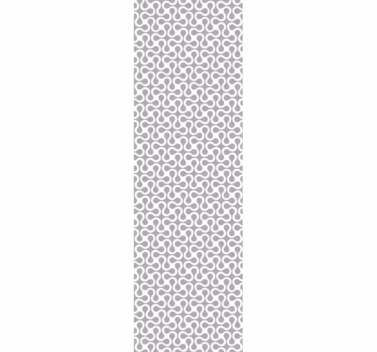 Geometric Wavelengths grey wallpaper - TenStickers