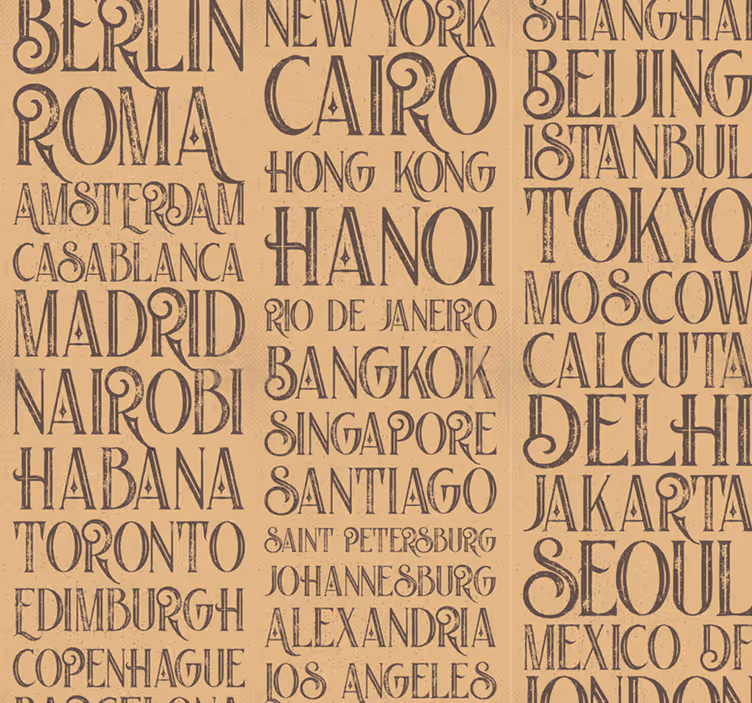 Cities of the World Scenery Wallpaper - TenStickers
