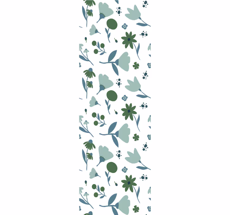 Botanical Bloom flowers wallpaper - TenStickers