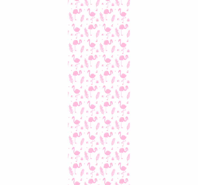 Flamingo Motifs cute animal wallpaper - TenStickers