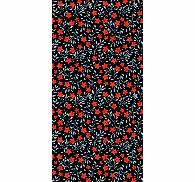 Floral Tapestry wallpaper flowery - TenStickers
