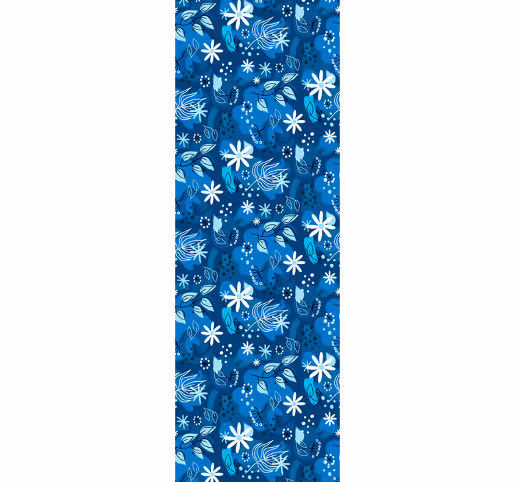 Floral Fauna Motif art deco wallpaper - TenStickers