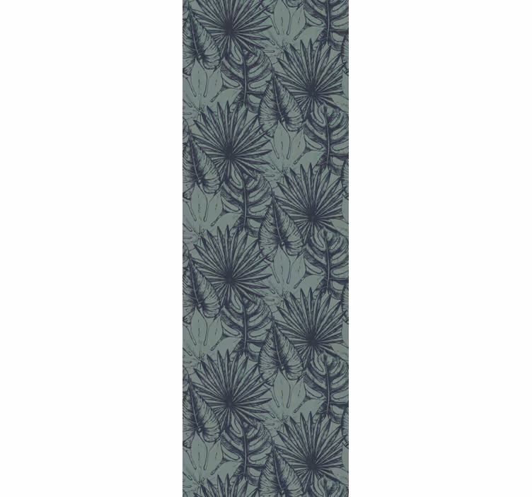 Palm Leaf Pattern leaves wallpaper - TenStickers