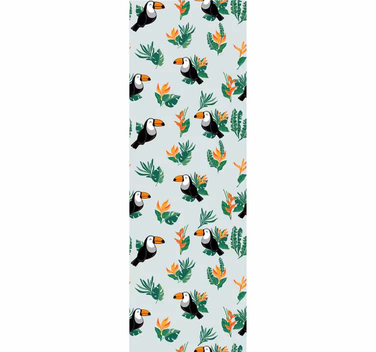 Tropical Toucans Design cute animal wallpaper - TenStickers