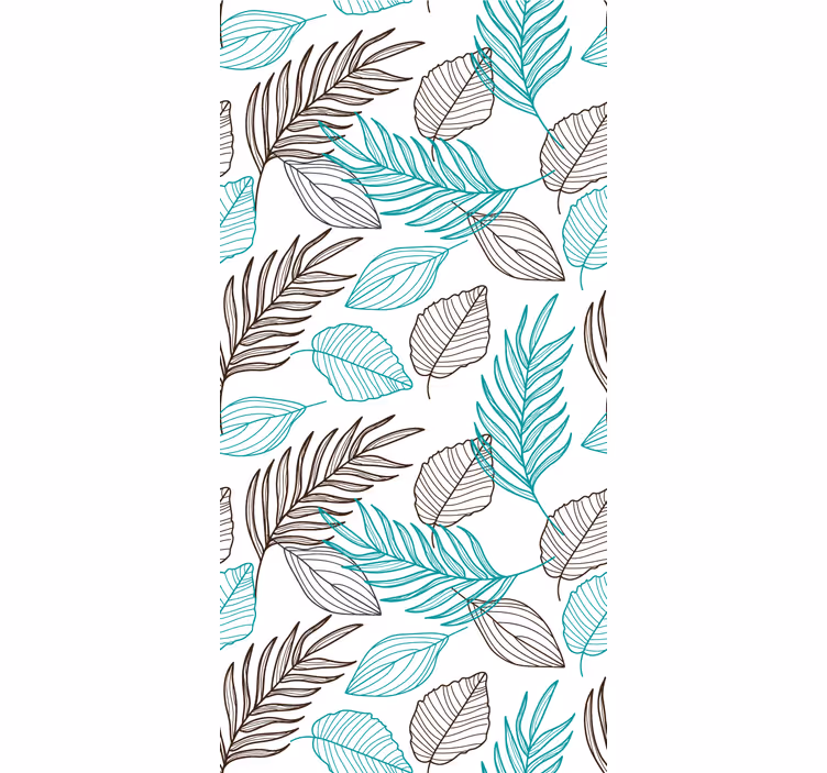 Green leaves  leaf wallpaper - TenStickers