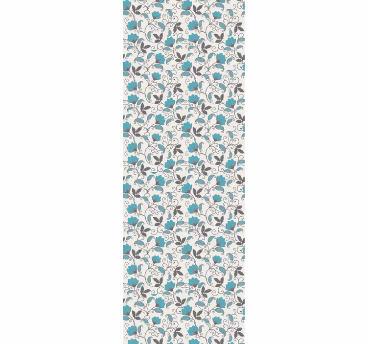 Floral Tile Inspiration wallpaper flowery - TenStickers