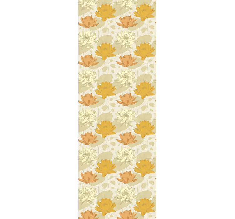 Floral Arrangement Pattern flowers wallpaper - TenStickers