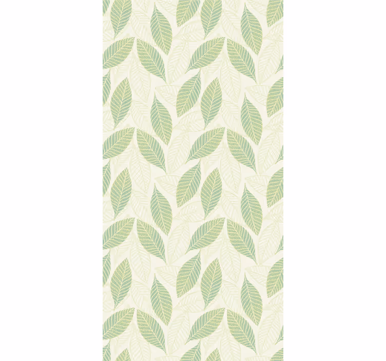 Leafy Ambiance leaves wallpaper - TenStickers