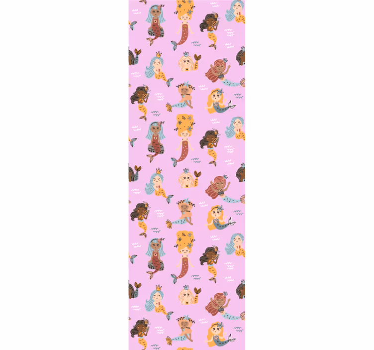 Mermaid Illustration wallpaper for the nursery - TenStickers