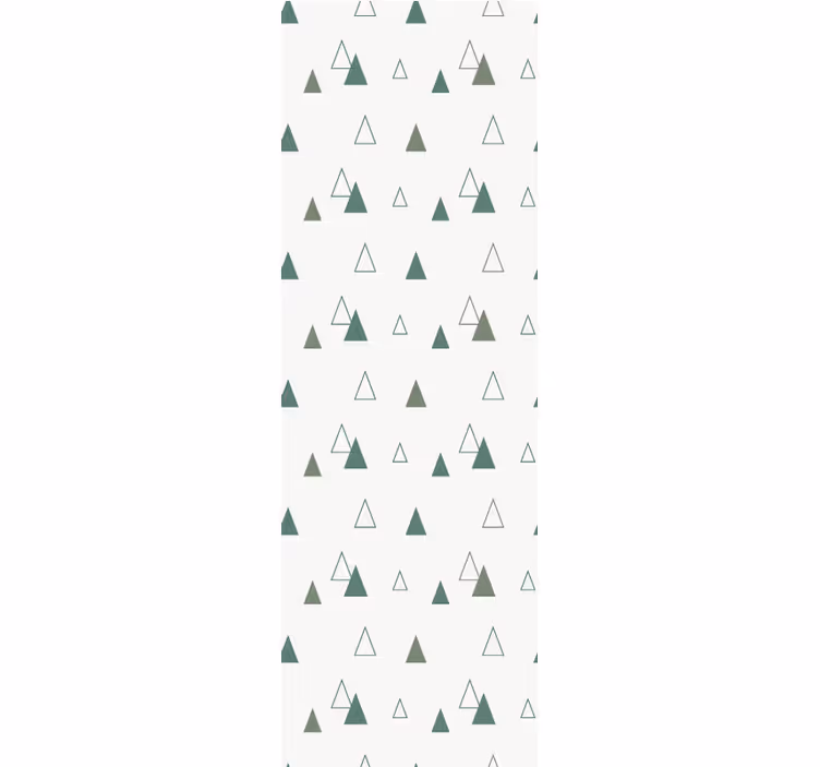 Forest pattern wallpaper triangles - TenStickers