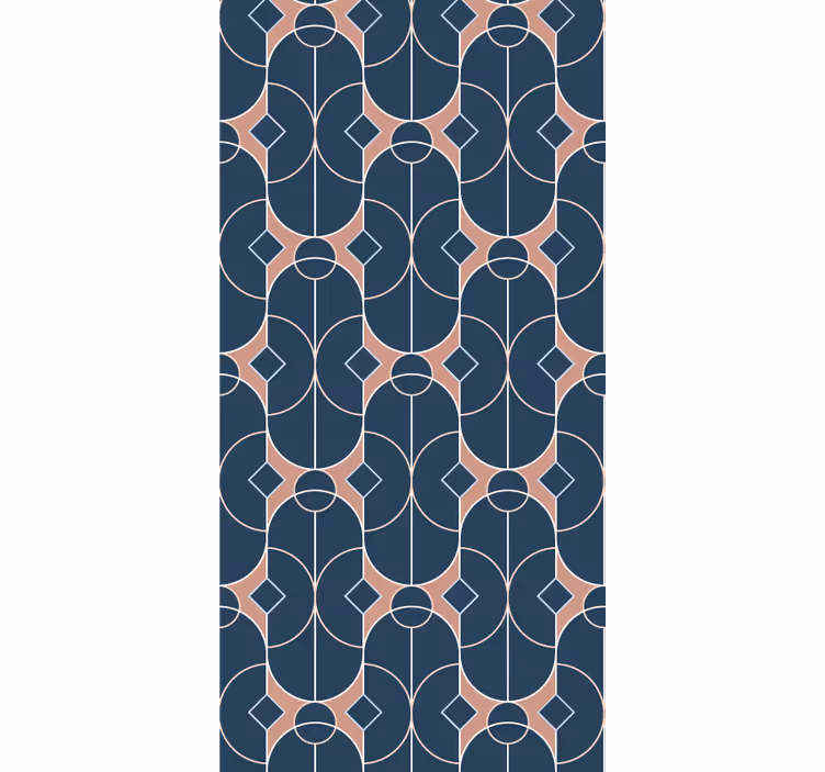 Wallpaper geometric geometric chain design - TenStickers