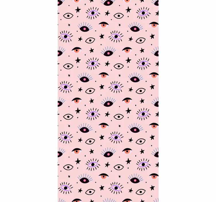 Eclectic Eye Motifs art deco wallpaper - TenStickers
