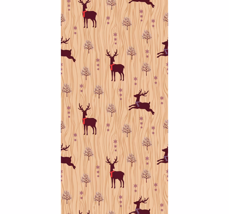 Rustic Forest Fauna cute animal wallpaper - TenStickers