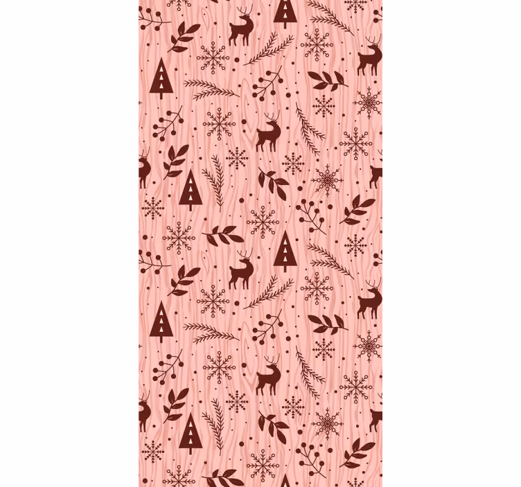 Reindeer Forest Scene cute animal wallpaper - TenStickers