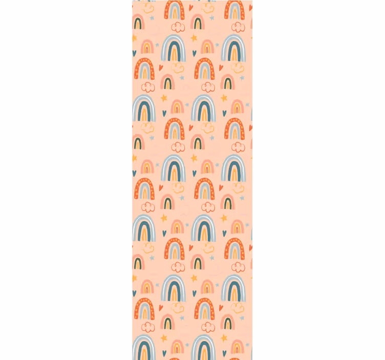 Rainbow Dreamscape teenage bedroom wallpaper - TenStickers