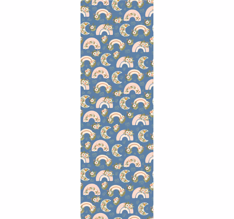 Floral Rainbows wallpaper for the nursery - TenStickers