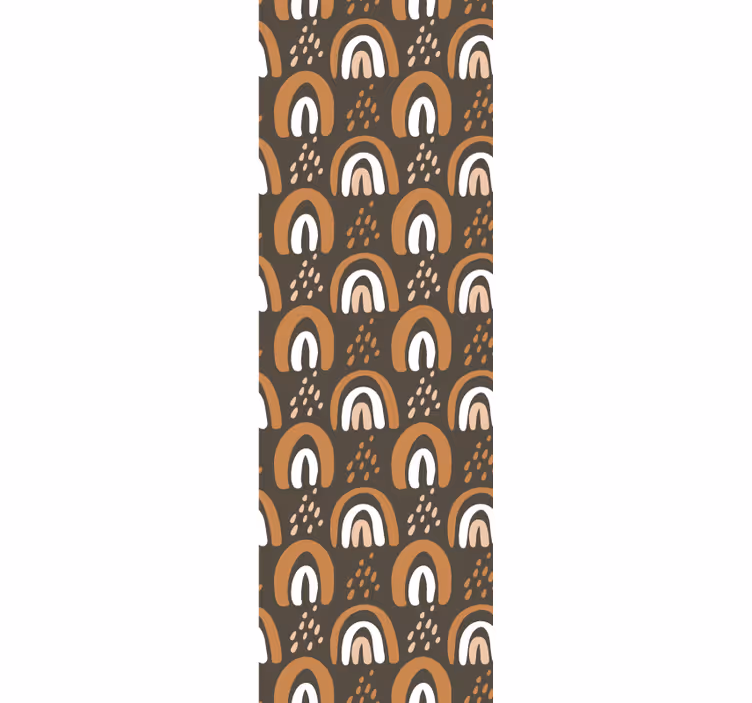 Wallpaper geometric arc pattern - TenStickers